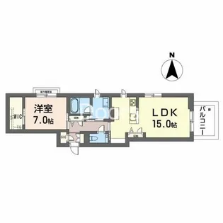 シャーメゾン上中野【2階】の間取り
