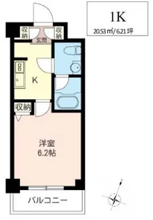 LaSante品川シーサイドII【5階】の間取り