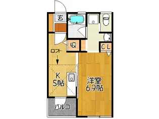 エスパース白山【2階】の間取り