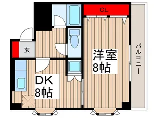 ヴィラタツミ【3階】の間取り