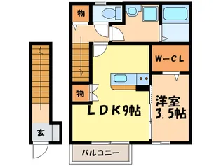 ソフィアコ-トA棟【2階】の間取り