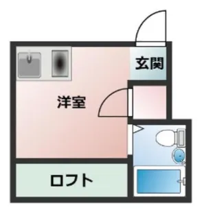 ラピュタ日野【1階】の間取り