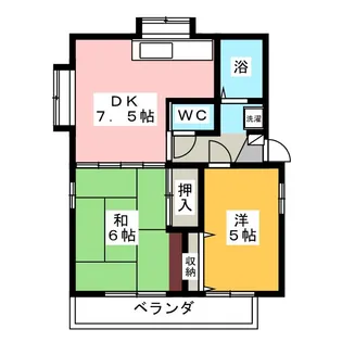 ファミリーハウス桂台【2階】の間取り