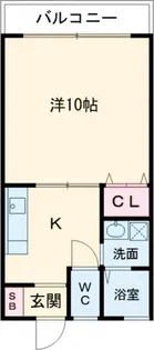 シティフォレストI【1階】の間取り