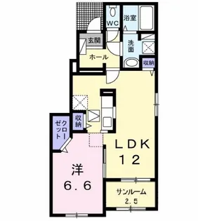 Nゲート IX【1階】の間取り