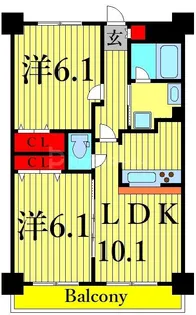 プラン・デズポワール【5階】の間取り