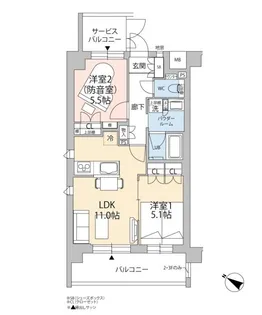 ミュージション中野南台【3階】の間取り