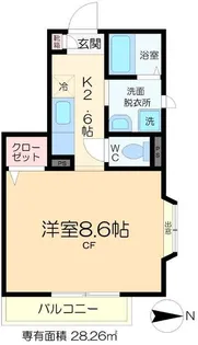 グランペール【2階】の間取り