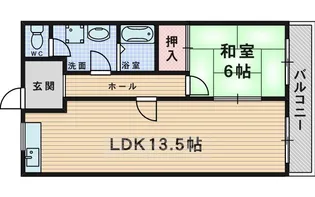 セランジュ豊中【3階】の間取り