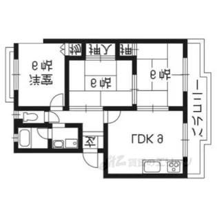 ハイツナカムラ2【3階】の間取り