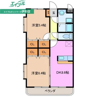 ピュアタウンI【1階】の間取り