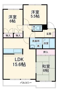 ラ・ファミーユ【2階】の間取り