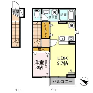 ル・シエル【2階】の間取り