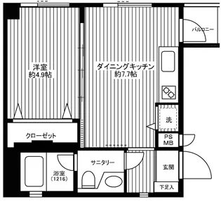 コスモコア【3階】の間取り