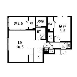 Nuvola麻生【3階】の間取り