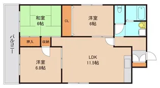 ルミエール北栄【5階】の間取り