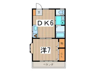 グランキュ-ト鎌倉【1階】の間取り