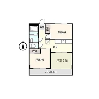 アシスト第2富山マンション【3階】の間取り