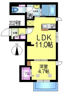 グランディール【2階】の間取り