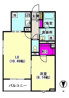 ラ・フォルテ多摩川【2階】の間取り