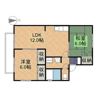 リバーサイド喜々津【2階】の間取り