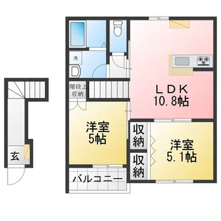 ラルーチェ【2階】の間取り