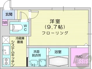 Twinberry Asabu【4階】の間取り
