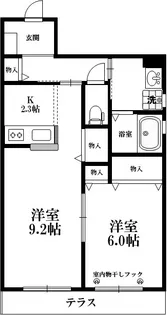 アテスウェイ駒場【1階】の間取り