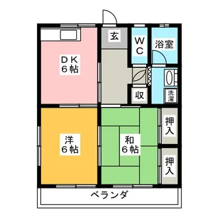 井貝マンション【1階】の間取り