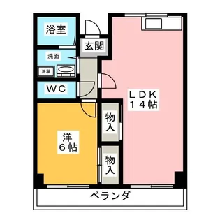 ブラウンハウス【7階】の間取り