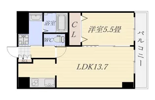 ガーデンパレス藤【7階】の間取り