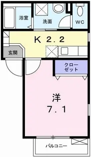 オンフォレスト【2階】の間取り