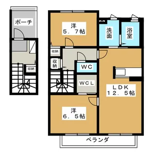 シャーメゾン花池【2階】の間取り