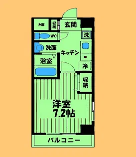 K WEST(ケーウエスト)【5階】の間取り