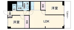 マンション森【11階】の間取り