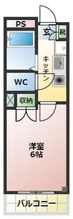 スカイコート神楽坂第2【6階】の間取り
