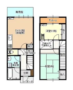 ファイン西荒屋D棟の間取り