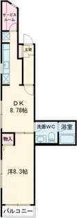 アパートメントライブライフ【3階】の間取り