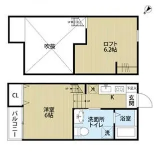 eins【1階】の間取り