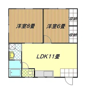 コーポ石渡佐原F棟【2階】の間取り