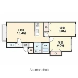 モデュロールALDO【2階】の間取り