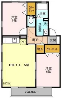 メイプルタウン川越的場B【2階】の間取り