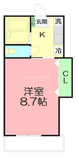 ささほハイツ【1階】の間取り