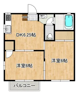 ルミエールさつき【2階】の間取り