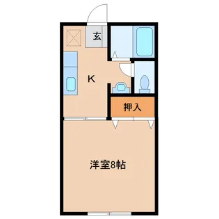 メゾンツルミ5号棟【1階】の間取り