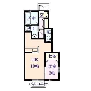 シャインバレー【1階】の間取り