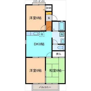 アビテ・プラティーク【1階】の間取り
