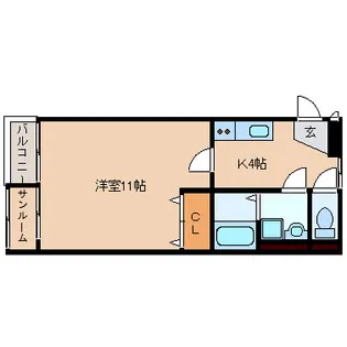 エスポワール【2階】の間取り