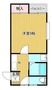 コーポラス米山【1階】の間取り