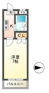 エクセルハイツ西浦【2階】の間取り